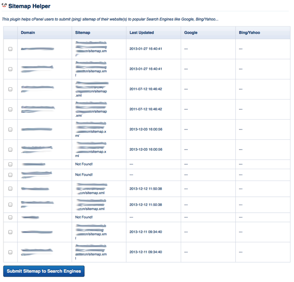 Chillidog software sitemap helper site list