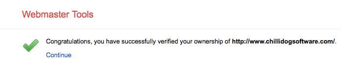 Successfully verified Chillidog Software